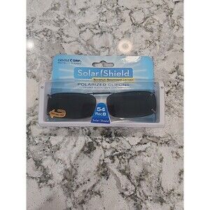 New  Solar Shield Polarized Clipons 54 Rec 8 100% UVA/UVB Protection Scratch Res